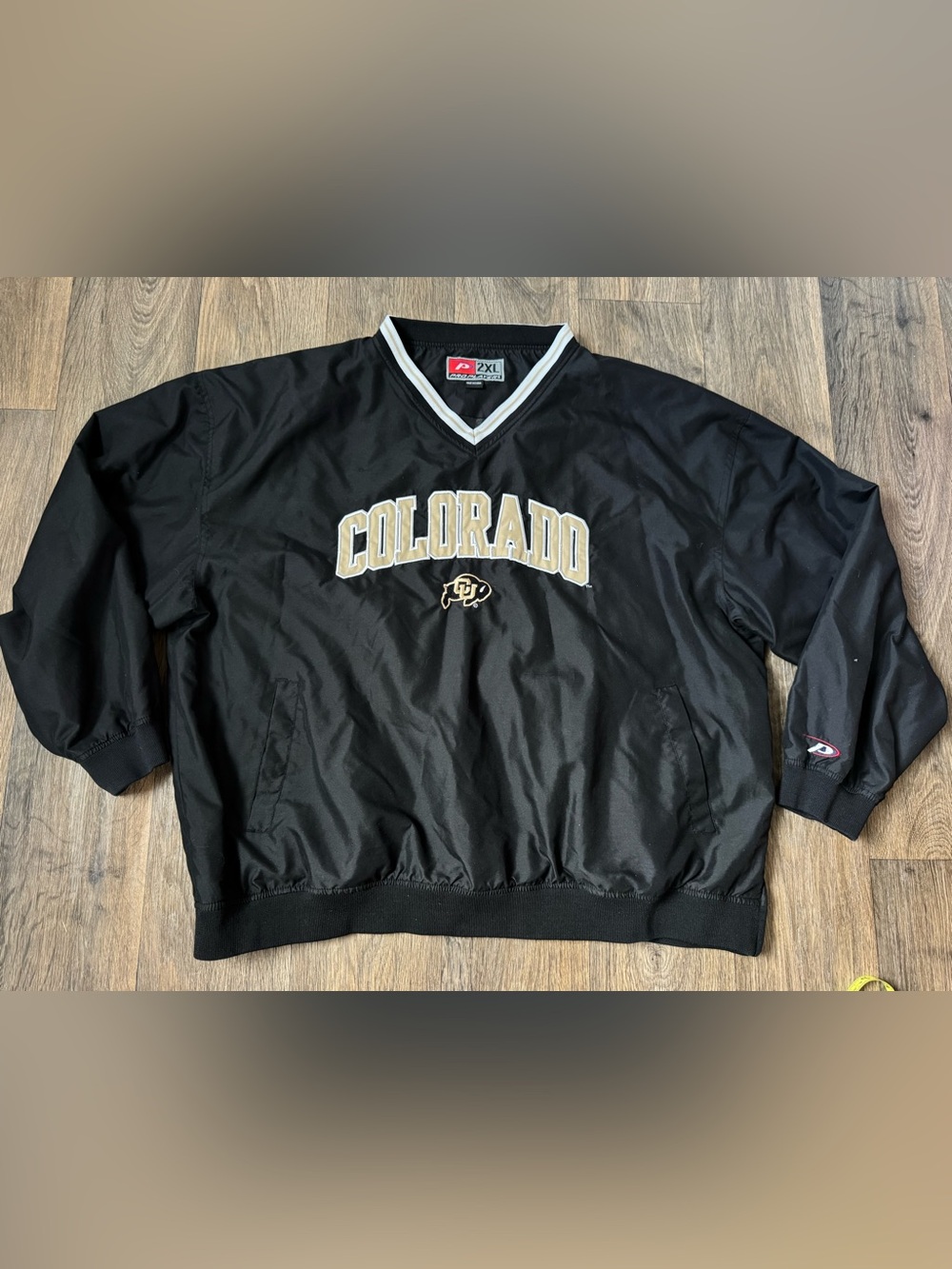 Vintage Colorado Buffaloes Pro Player Pullover Windbreaker Jacket Mens 2XL EUC